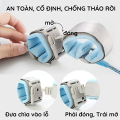 SET Áo Quai Chống Lạc Kèm Dây Đeo Tay 2M Chắc Chắn Cho Bé
