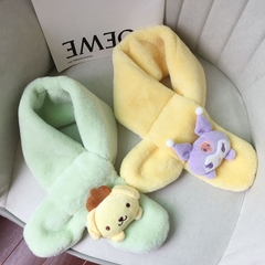 Khăn Choàng Cổ Mềm Mịn Hình Thú 3D Đáng Yêu Giữ Ấm Cho Bé