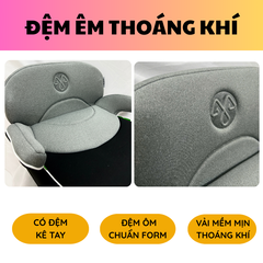 Ghế Ngồi Booster Ô Tô Cho Bé Chuẩn Quốc Tế Chính Hãng AYAEL BFL310 Đạt I-Size R129 (Cao trên 100cm)