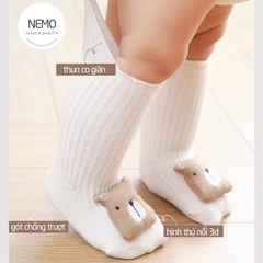 Tất vớ trẻ em cao cổ hình thú 3D Nemo