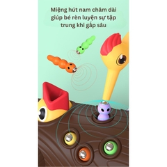 Đồ Chơi Giáo Dục Trẻ Em Thông Minh Bộ Chim Gõ Kiến Bắt Sâu Cho Bé Phát Triển Trí Tuệ