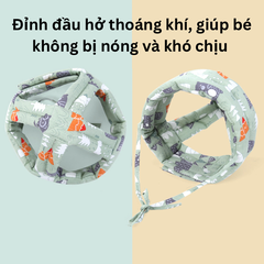 Mũ Nón Bảo Hiểm Bảo Vệ Đầu Cho Bé Tập Đi Tập Bò Chống Va Đập