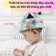 Mũ Nón Bảo Hiểm Bảo Vệ Đầu Cho Bé Tập Đi Tập Bò Chống Va Đập