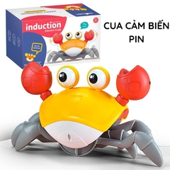 Đồ Chơi Cho Bé Con Cua Cảm Biến Biết Tự Động Chạy Trốn, Có Đèn Và Nhạc Vui Nhộn