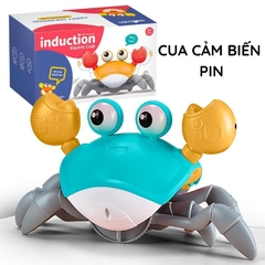 Đồ Chơi Cho Bé Con Cua Cảm Biến Biết Tự Động Chạy Trốn, Có Đèn Và Nhạc Vui Nhộn