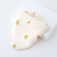 Yếm Cổ Tròn Xoay 360 Độ Cho Bé Bằng 6 lớp Cotton Thấm Hút Tốt An Toàn Cho Da Bé