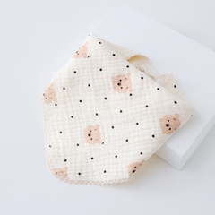 Yếm Cổ Tròn Xoay 360 Độ Cho Bé Bằng 6 lớp Cotton Thấm Hút Tốt An Toàn Cho Da Bé