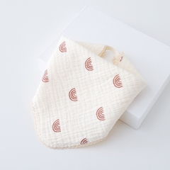 Yếm Cổ Tròn Xoay 360 Độ Cho Bé Bằng 6 lớp Cotton Thấm Hút Tốt An Toàn Cho Da Bé