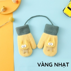 Bao Tay 3D Có Dây Lấp Lánh Nhiều Màu Giữ Ấm Tay Cho Bé