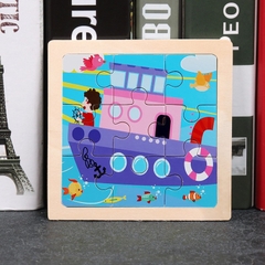 Đồ Chơi Giáo Dục Xếp Hình Động Vật 9 Mảnh Cho Bé