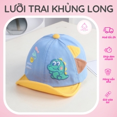 Mũ Nón Lưỡi Trai Khủng Long Dành Cho Bé 3 Tháng - 3 Tuổi