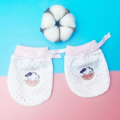Bao Tay Lưới 2D Thông Thoáng Cho Trẻ Sơ Sinh 0 - 12 Tháng