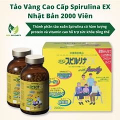 Tảo Vàng Cao Cấp Spirulina EX Nhật Bản 2000 Viên