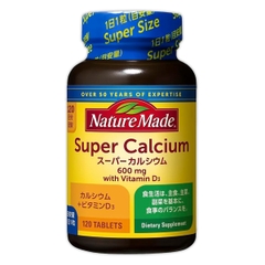 Viên Uống Nature Made Super Calcium Bổ Sung Canxi Vitamin D Nhật Bản 120 Viên