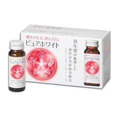 Nước Uống Trắng Da Shiseido Pure White (hộp 10 chai x 50ml)
