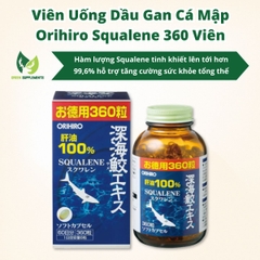 Viên Uống Dầu Gan Cá Mập Orihiro Squalene 360 Viên