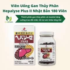 Viên Uống Gan Thủy Phân Hepalyse Plus II Nhật Bản Lọ 180 Viên