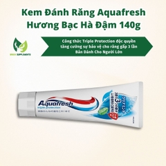 Kem Đánh Răng Aquafresh Hương Bạc Hà Đậm 140g Dành Cho Người Lớn