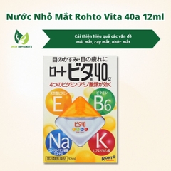 Nước Nhỏ Mắt Rohto Vita 40a 12ml