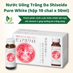 Nước Uống Trắng Da Shiseido Pure White (hộp 10 chai x 50ml)