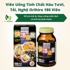 Viên Uống Tinh Chất Hàu Tươi, Tỏi, Nghệ Orihiro Hỗ Trợ Sinh Lý 180 Viên