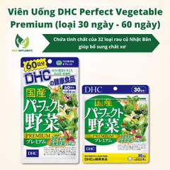 Viên Uống Rau Củ DHC Perfect Vegetable Premium Bổ Sung Chất Xơ