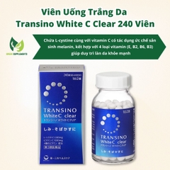 Viên Uống Trắng Da Transino White C Clear