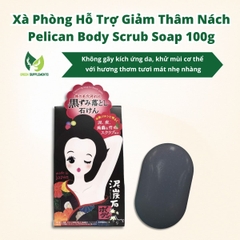 Xà Phòng Hỗ Trợ Giảm Thâm Nách Pelican Body Scrub Soap 100g