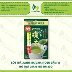 Bột Trà Xanh Matcha Itoen Đậm Vị Hỗ Trợ Giảm Mỡ Túi 80g