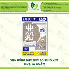 Viên Uống DHC Zinc Bổ Sung Kẽm (loại 60 ngày)