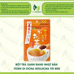 Bột Trà Xanh Rang Nhật Bản Itoen Oi Ocha Houjicha Túi 80g