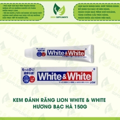 Kem Đánh Răng Lion White & White Hương Bạc Hà 150g