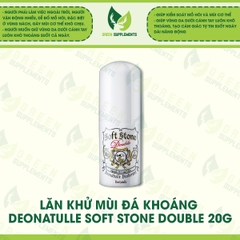 Lăn Khử Mùi Đá Khoáng Deonatulle Soft Stone Double 20g