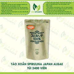 Tảo Xoắn Spirulina Japan Algae Túi 2400 Viên