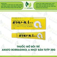 Thuốc Mỡ Bôi Trĩ Amato Borraginol A Nhật Bản Tuýp 20g