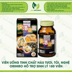 Viên Uống Tinh Chất Hàu Tươi, Tỏi, Nghệ Orihiro Hỗ Trợ Sinh Lý 180 Viên