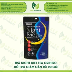 Trà Night Diet Tea Orihiro Hỗ Trợ Giảm Cân Túi 20 Gói