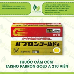 Thuốc Cảm Cúm Taisho Pabron Gold A 210 Viên