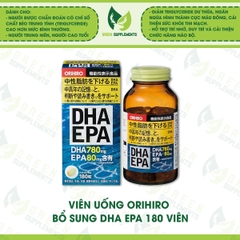 Viên Uống Orihiro Bổ Sung DHA EPA 180 Viên