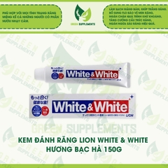 Kem Đánh Răng Lion White & White Hương Bạc Hà 150g
