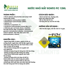 Nước Nhỏ Mắt Rohto PC 12ml