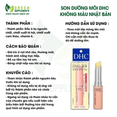 Son Dưỡng Môi DHC Không Màu Nhật Bản