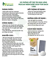 Xà Phòng Hỗ Trợ Giảm Mụn Lưng Pelican Medicated Soap For Back 135g