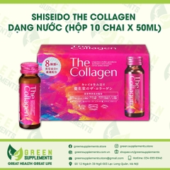 Shiseido The Collagen Dạng Nước (hộp 10 chai x 50ml)