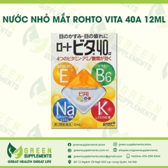 Nước Nhỏ Mắt Rohto Vita 40a 12ml