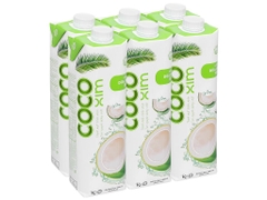 6 hộp nước dừa xiêm xanh Cocoxim 1 lít