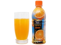 6 chai nước cam có tép Teppy 327ml