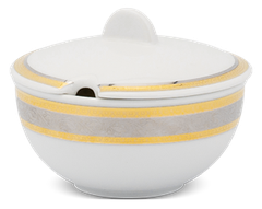Chén đường 10 cm + nắp - Sago - Hoa Hồng