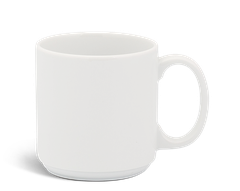 Ca thấp quai tròn 0.35 L - Jasmine - Trắng