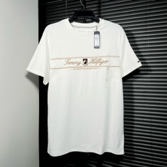 Áo Tommy Hilfiger Embroidered TH Script Logo White 78JA906 100